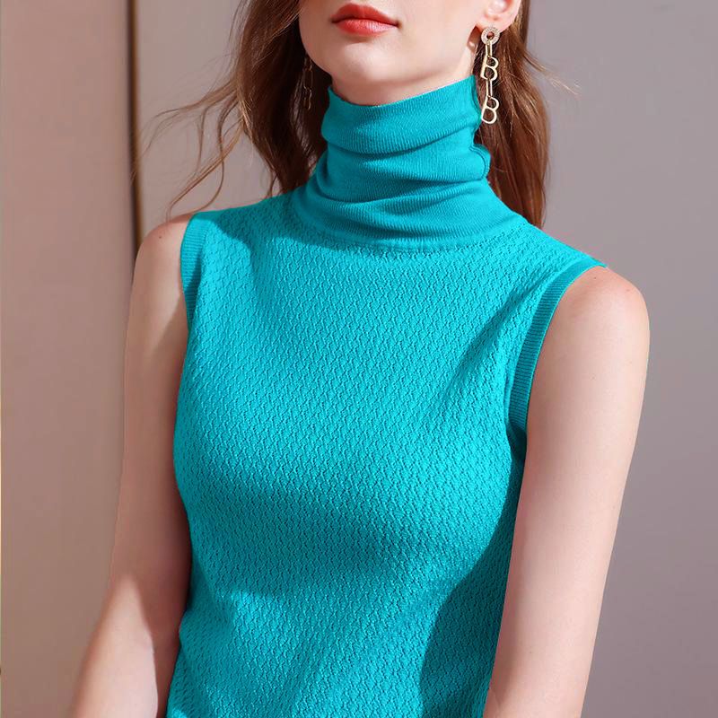 Kiran | Gemütlicher hochgeschlossener ärmelloser Pullover