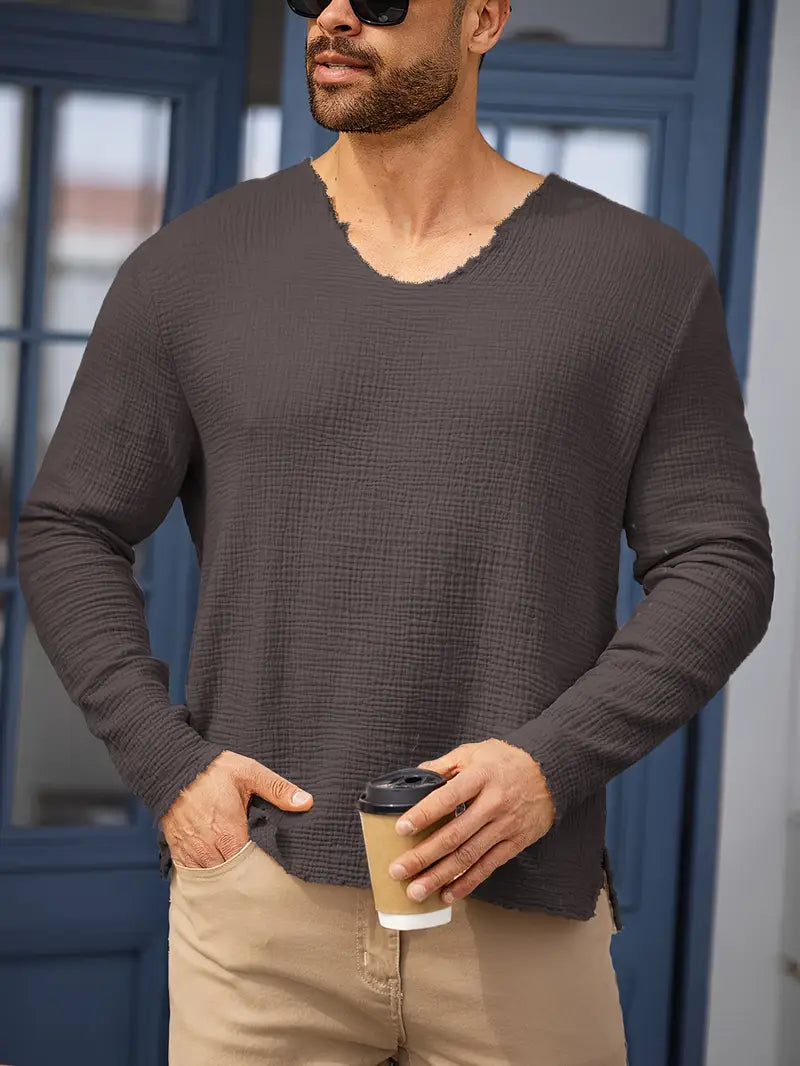 Benson - Modisches Sommer Hemd Mit Langen Ärmeln