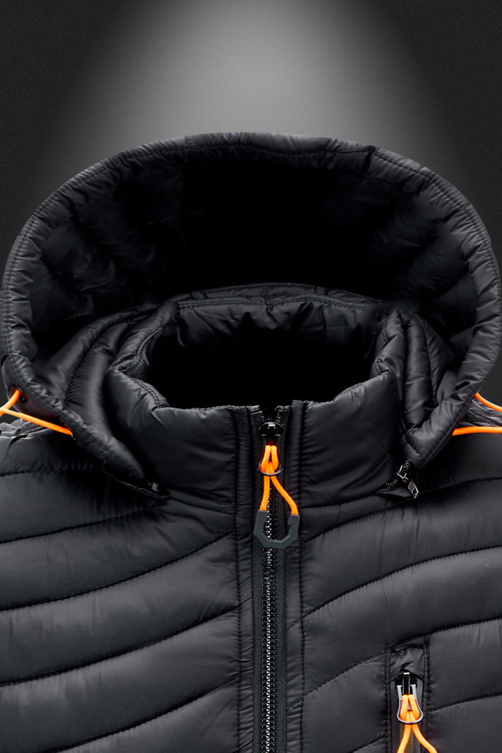 Daunenweste Mit Kapuze