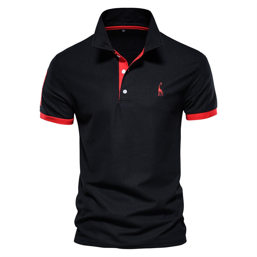 Berake | Zweifarbiges Polo mit sportlichem Akzent-Design
