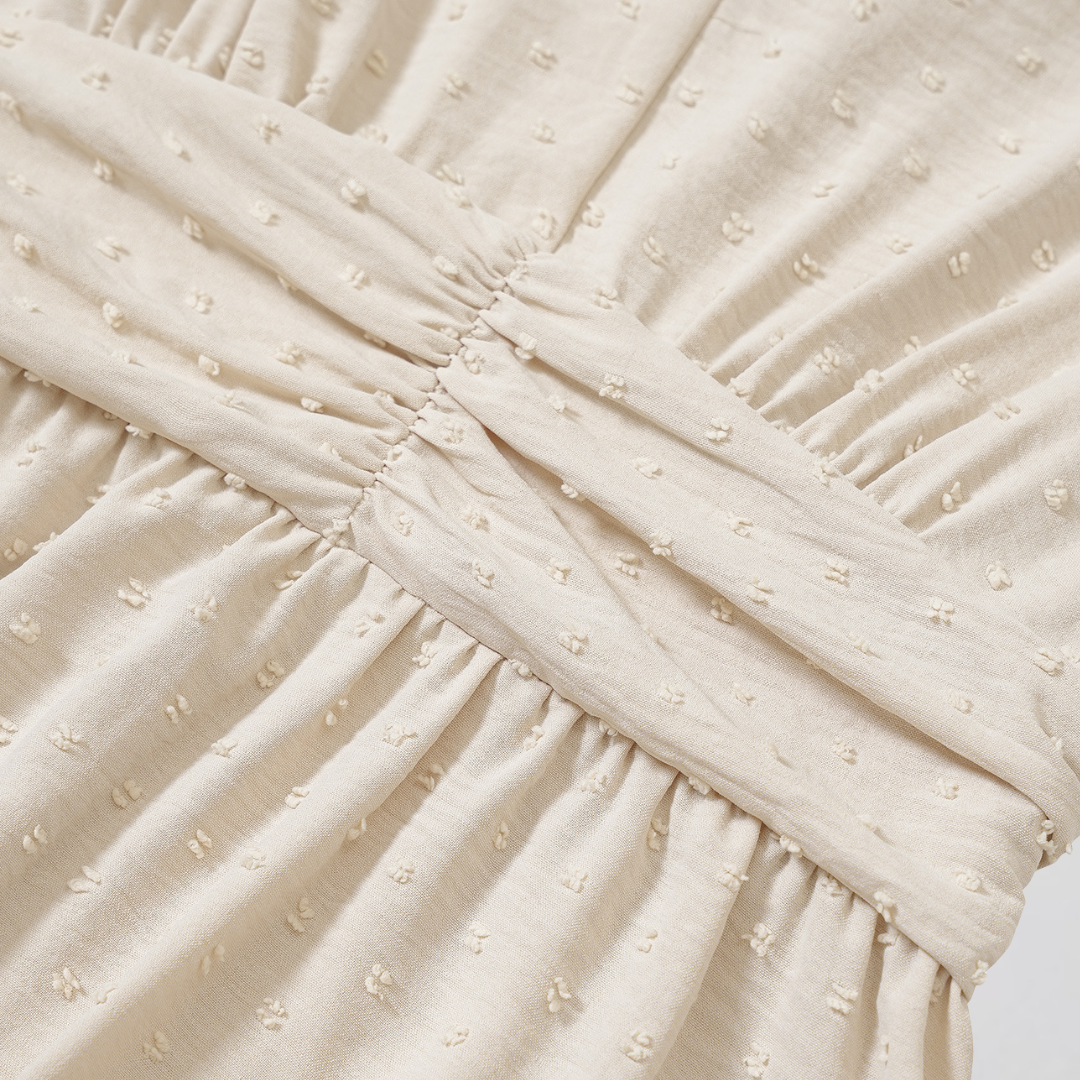 ARIA  | Mittellanges Kleid mit V-Ausschnitt