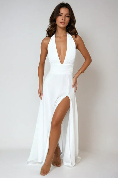 BEATRICE  | Elegantes Langarmkleid mit Schlitz