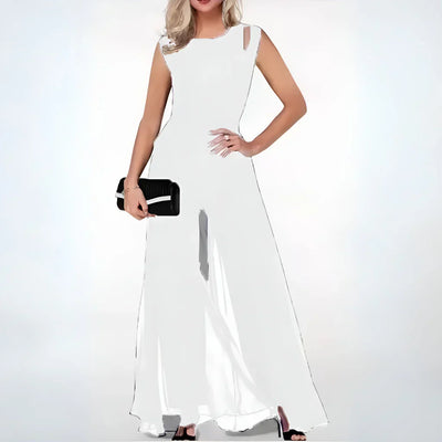 Damen Faltrock Jumpsuit mit Cut-Out für den Sommer