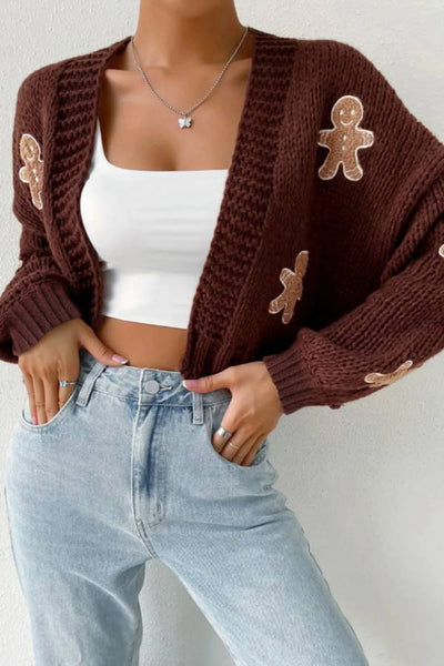 Marianne® | Lässiger Cardigan mit Cookie-Man-Muster