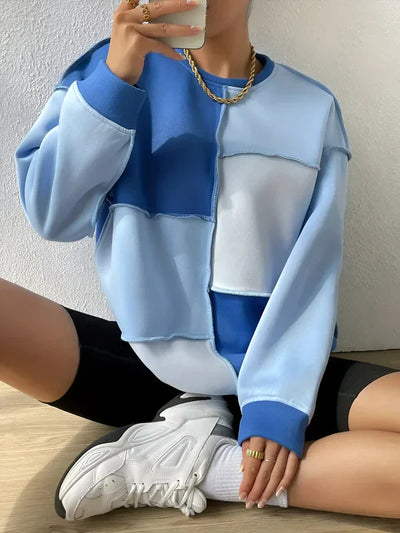 Mila - sitzshirt mit farbblöcken