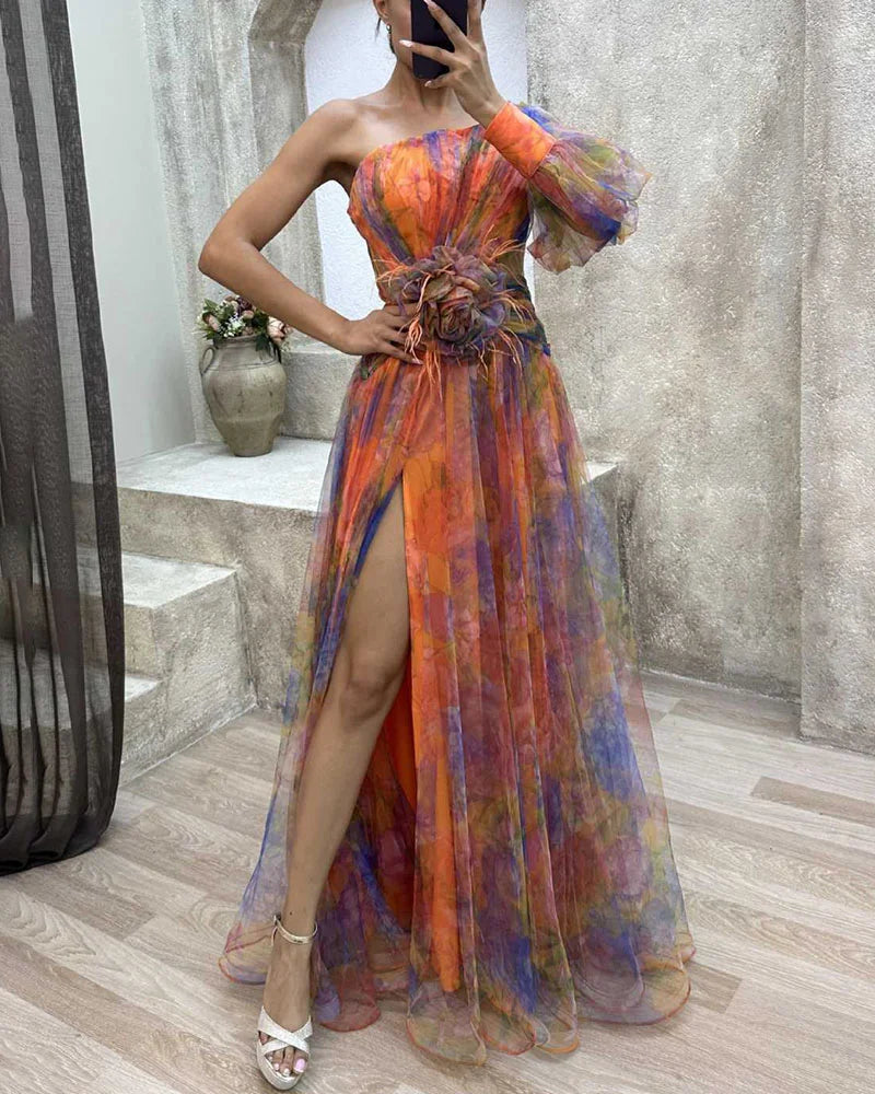 Festliches off-the-shoulder-kleid