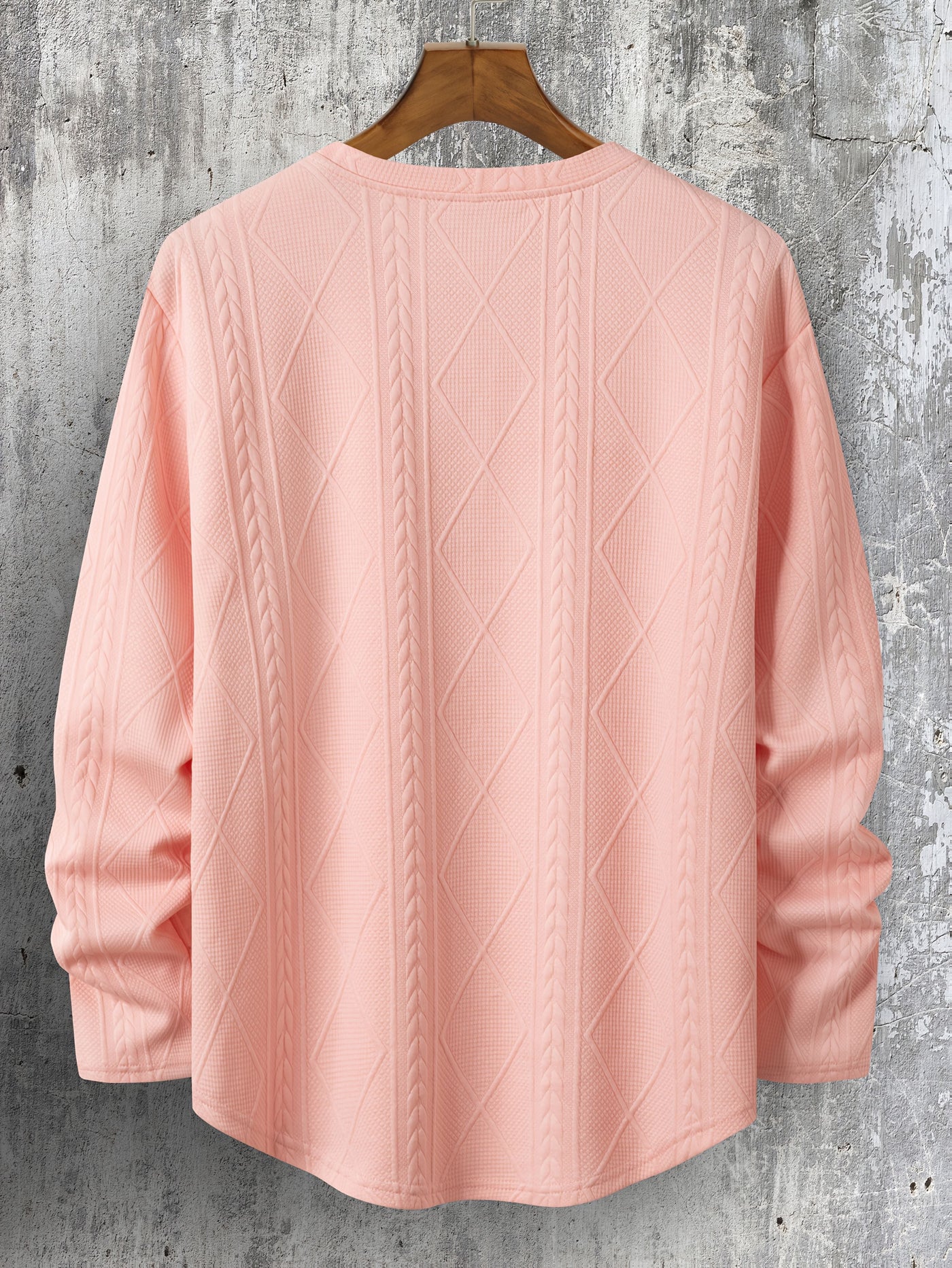 Lyman – Langarm Kapuzenpullover Mit Geometrischem Muster