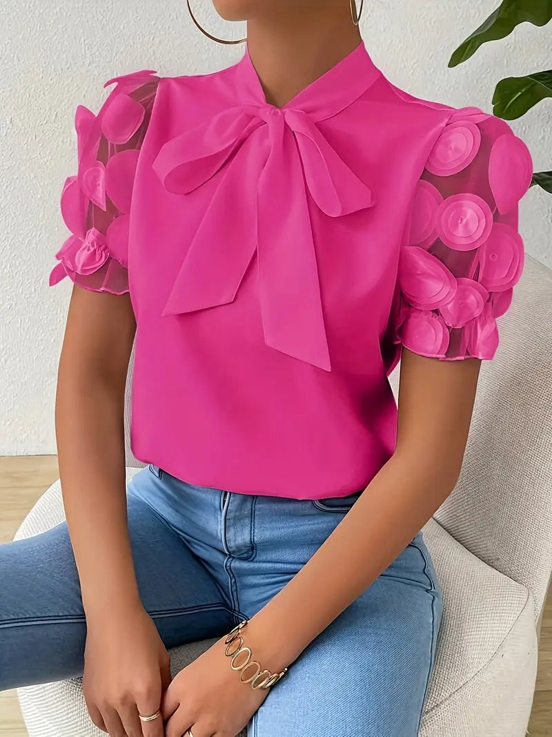 Felicia | Elegante Bluse mit Schleifenkragen für Damen