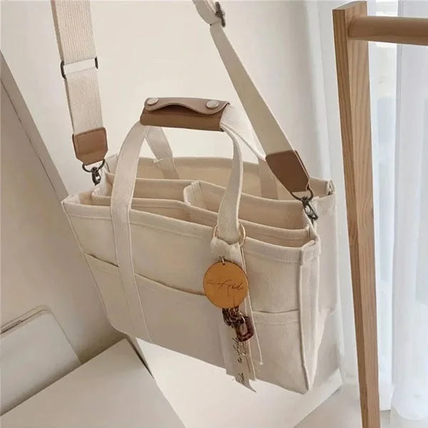 Canvas Tragetasche Damen – Großer Shopper aus Stoff – UrbanLook