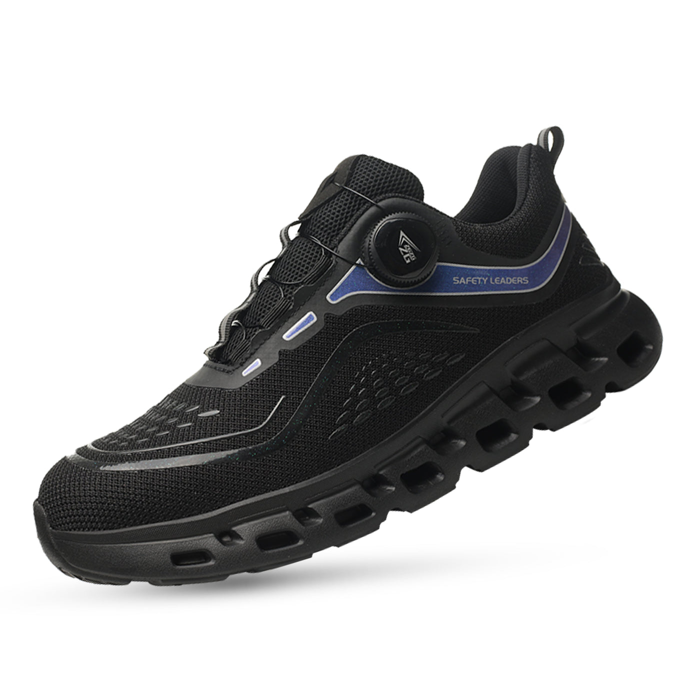 Fanmalls S3 Sicherheitsschuhe mit Stahlkappe-Drehschnalle