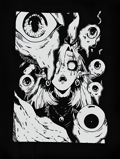 Kris | Gruseliges Halloween Cartoon Print T-Shirt