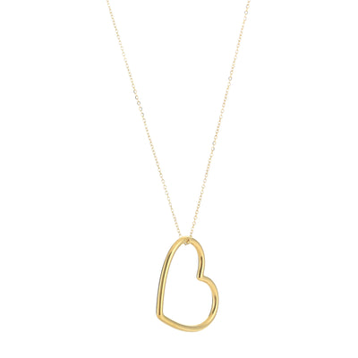 Elegante Herzanhänger Kette | Vegane Goldplattierte Schmuckidee