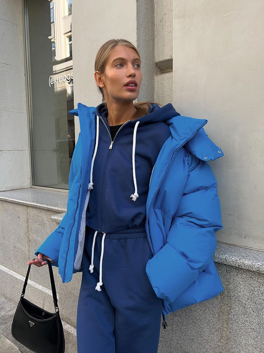 Winter luxe-bauschjacke