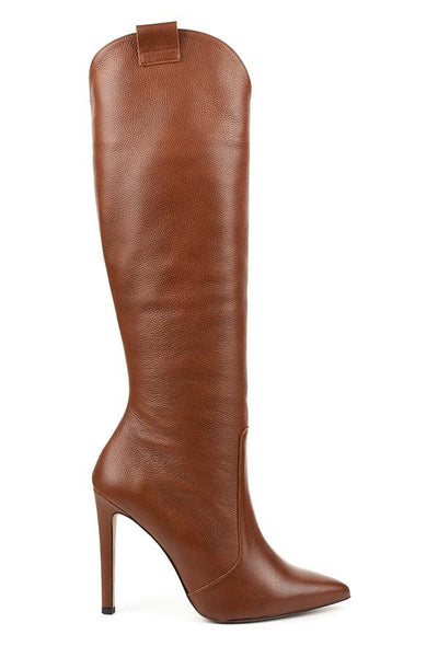 Valentina | Elegante Damen Stiefel aus Wildleder mit High Heel