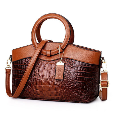 Luxus Ledertasche Damen – Echtleder Schultertasche Crossbody