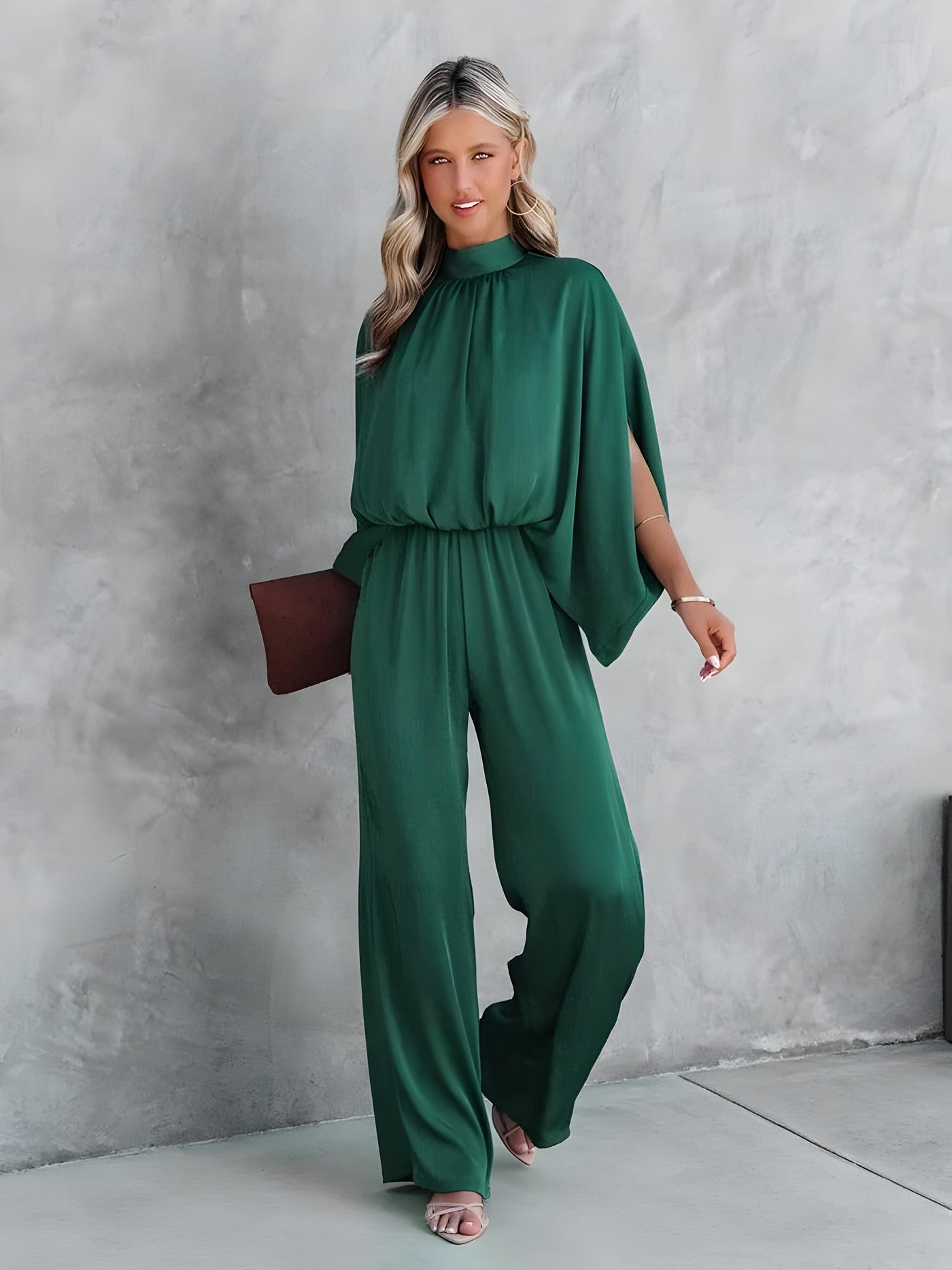 Aubryn | Trendiger grüner Jumpsuit