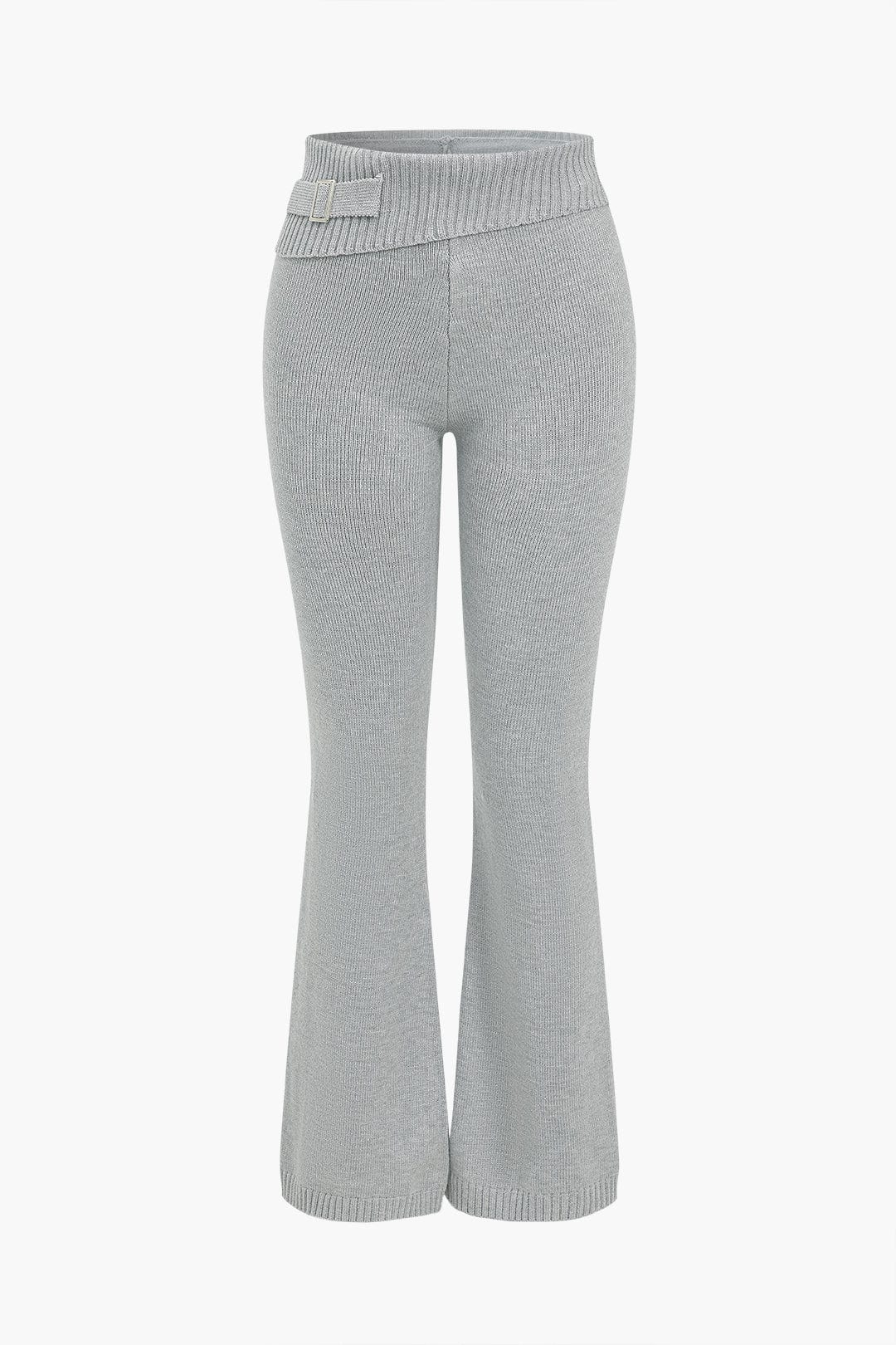 Ava | Strick-Set mit Kapuzenjacke & Schlaghose