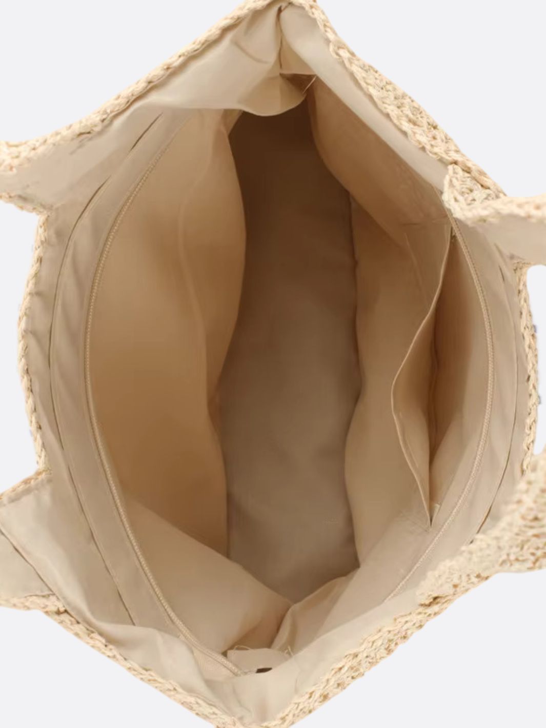 Nora | Gehäkelte große Strohtasche mit doppelten Schulterhenkeln