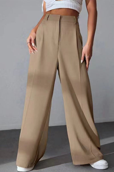 Marian® | Hoch sitzende Baggy-Hose mit weitem Bein und Taschen