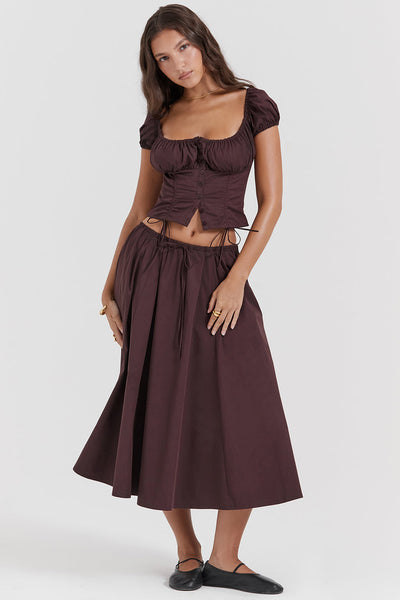 Zweiteiler Damen – Baumwolle – Boho Chic Stil – Sommer-Outfit