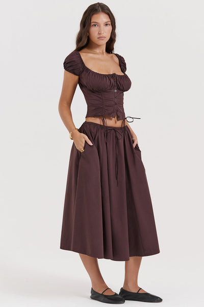 Zweiteiler Damen – Baumwolle – Boho Chic Stil – Sommer-Outfit