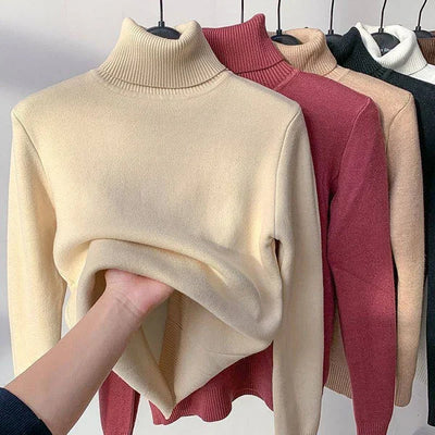 Cozy klassischer rollkragenpullover