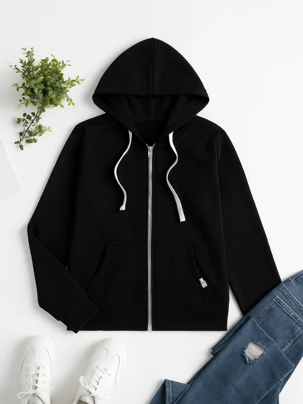 Damen Zip-Hoodie mit Kordelzug
