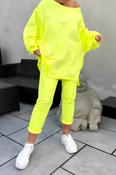 Damen Loungewear-Set mit Oversized Top und Jogginghose