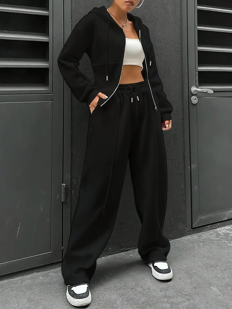 Nanci - Lässiges Zweiteiliges Set Mit Langen Ärmeln