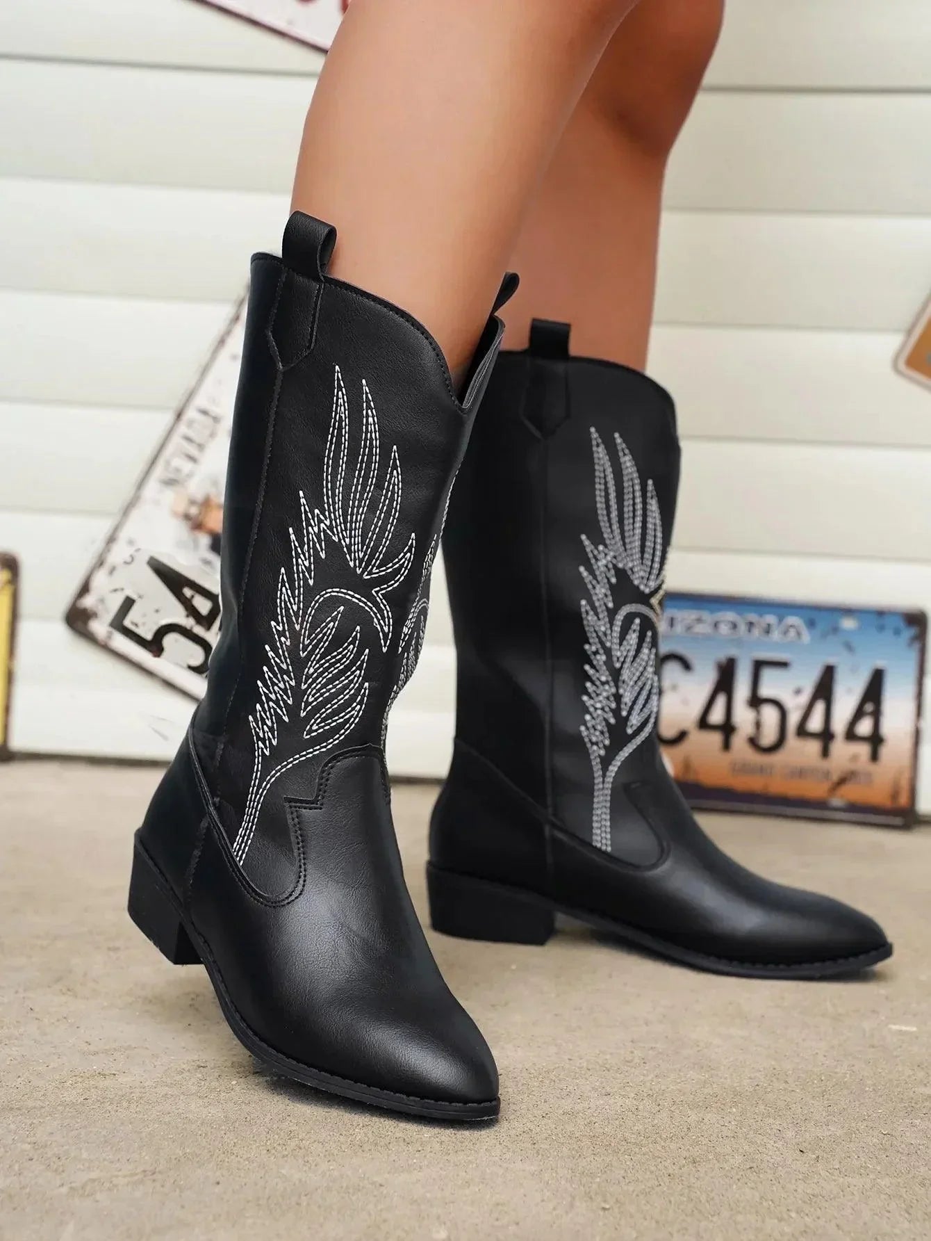 Weiche Western-Cowboystiefel für Damen | Bequem