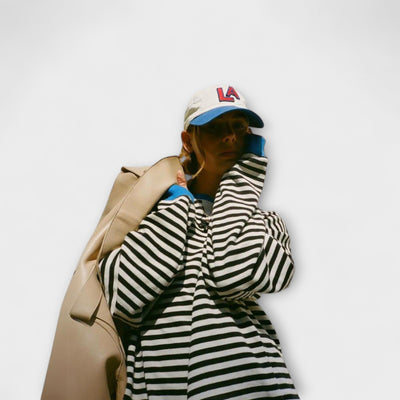 Gestreifter Sweater mit lockerer Passform – Verspielte Farben, angenehmer Tragekomfort