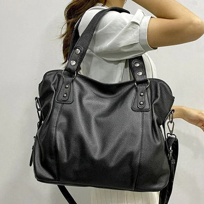 Luxuriöse lederhandtasche für frauen