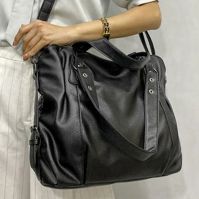 Luxuriöse lederhandtasche für frauen