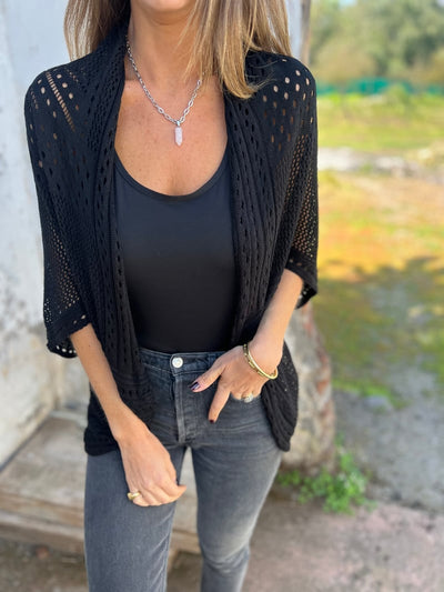 Veronique – Cardigan Mit Halben Ärmeln