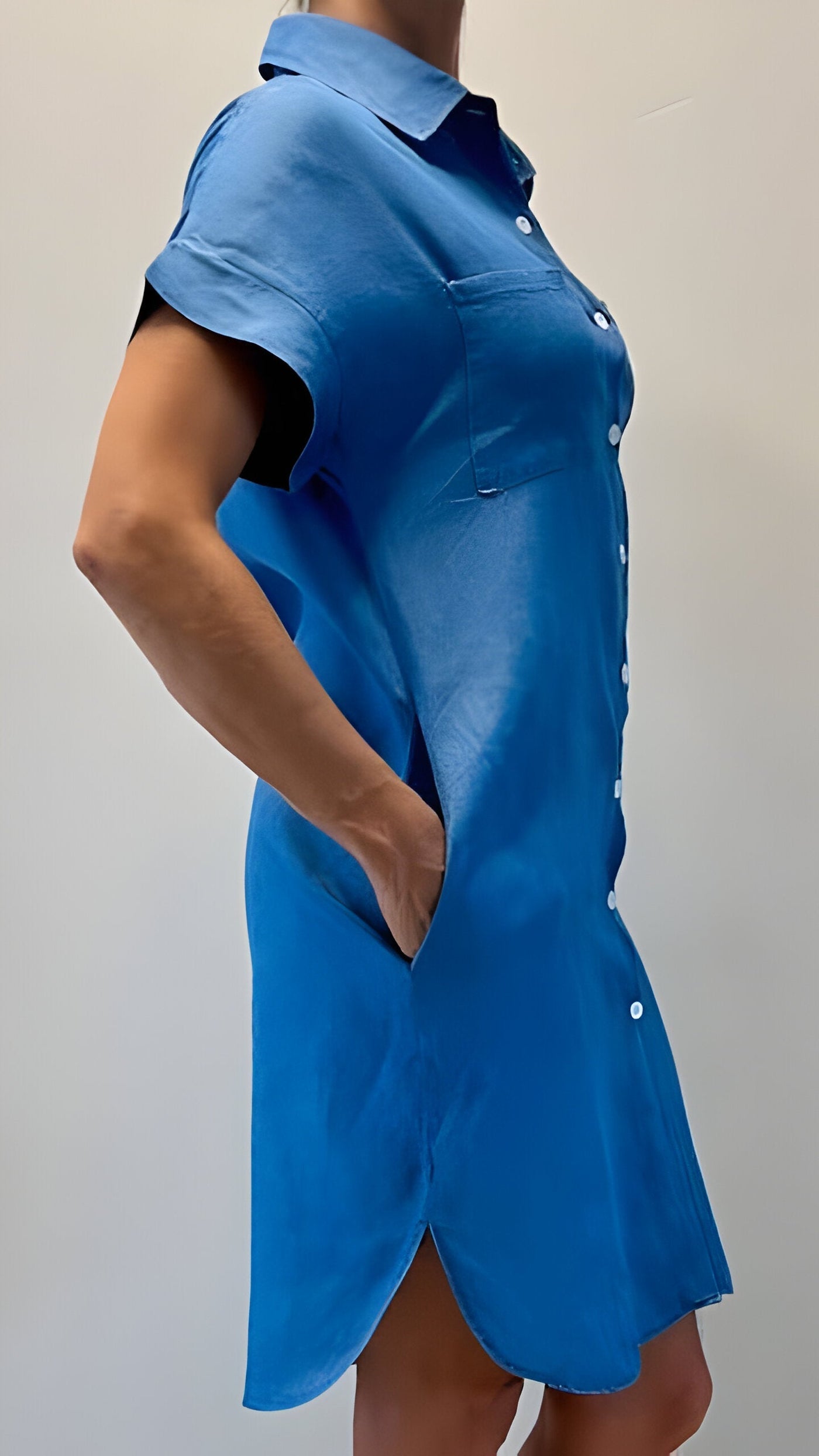 Fleur | Lässiges Jeanskleid