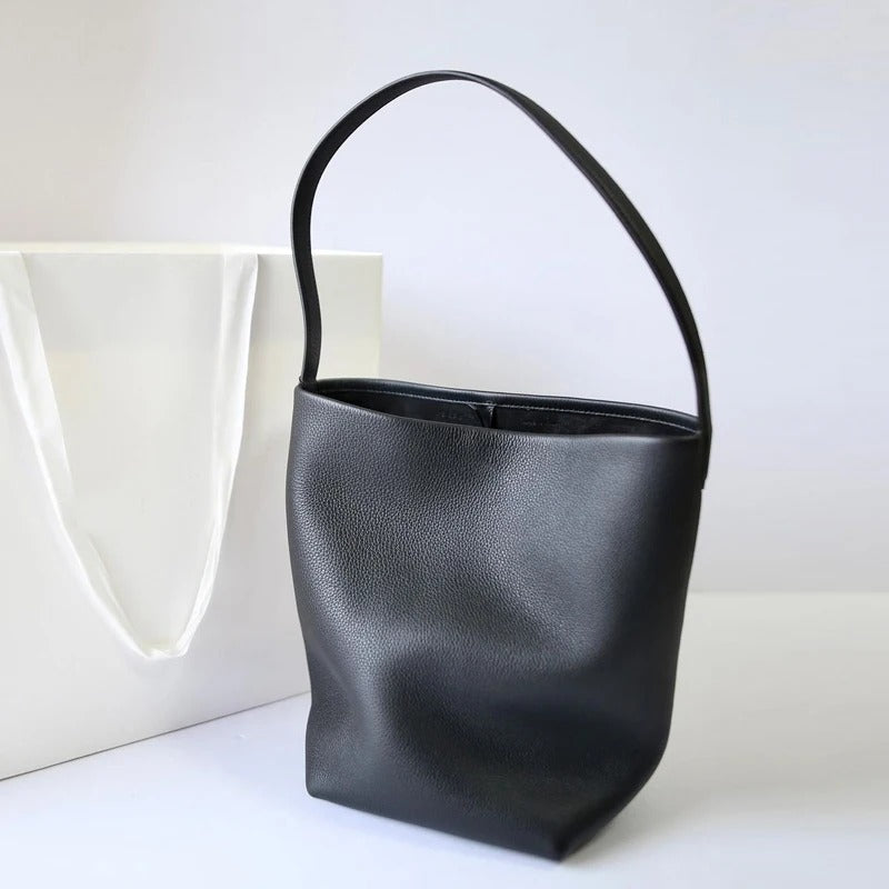 Große vegane Leder-Strandtasche – Braun, robust & stilvol