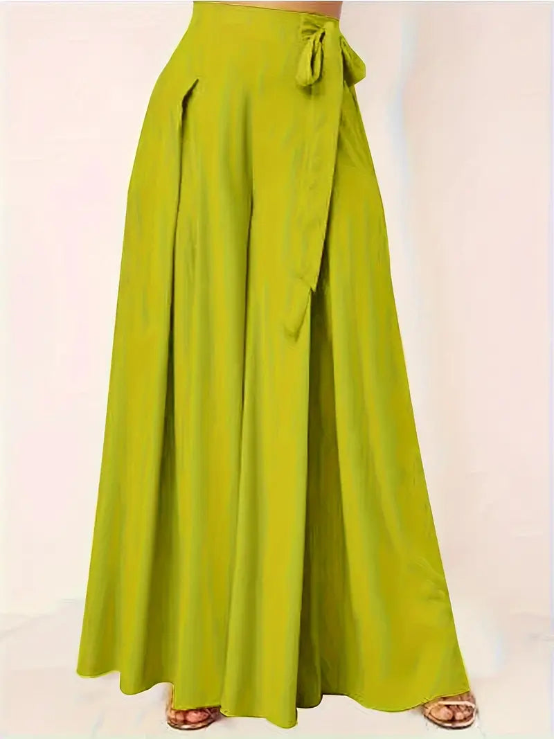 Hilma | Mühelos schicke Hose mit Bindeband und weitem Bein