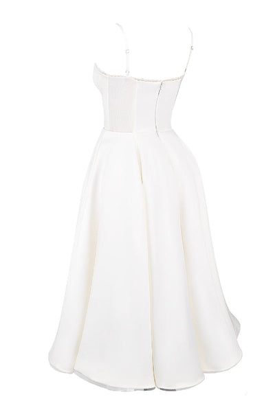 Lorraine® | Trägerloses, ärmelloses Tutu-Maxikleid mit V-Ausschnitt