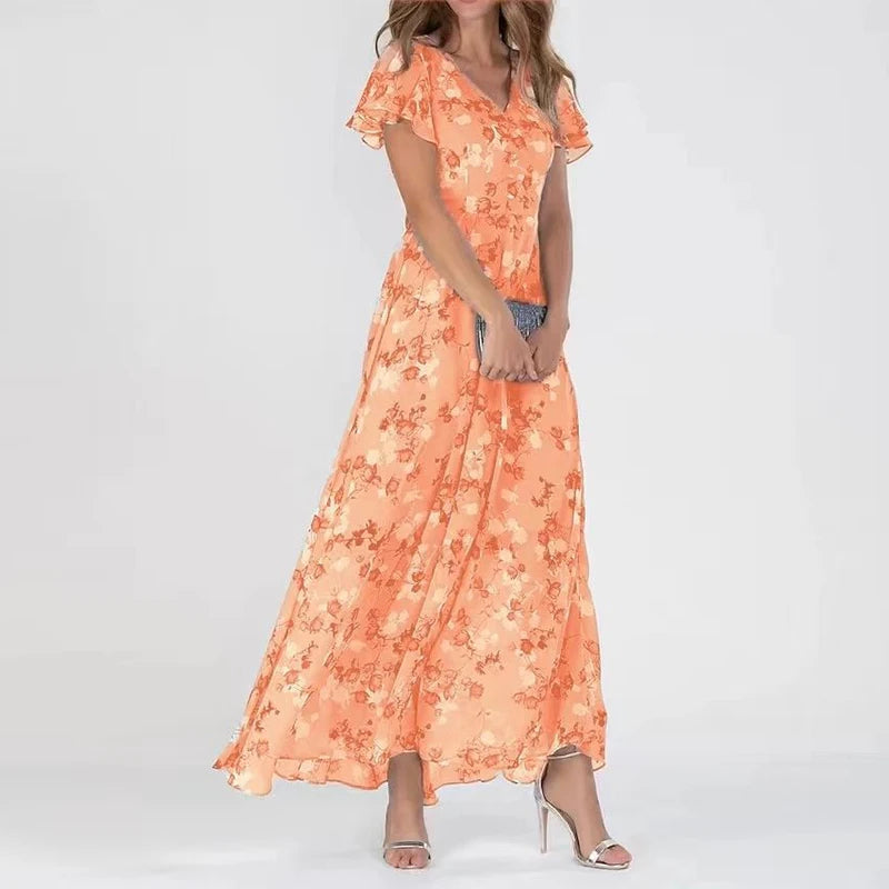 Buntes und elegantes kleid