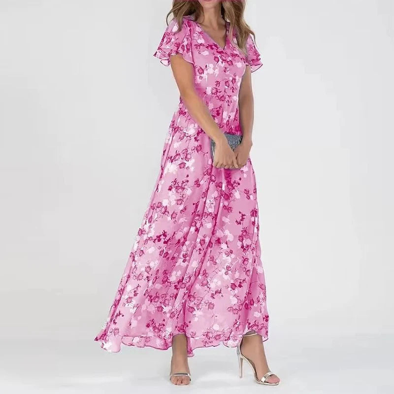Buntes und elegantes kleid