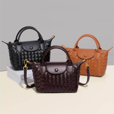 Geflochtene Mini-Tasche Damen – Kompakte Crossbody Bag mit Schulterriemen