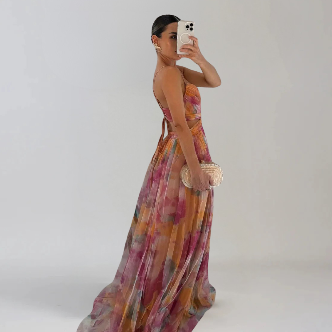 GIADA  | Leichtes Kleid mit floralem Muster