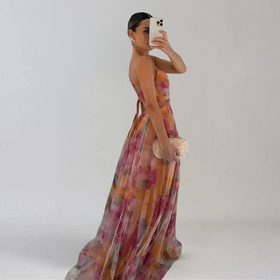 GIADA  | Leichtes Kleid mit floralem Muster