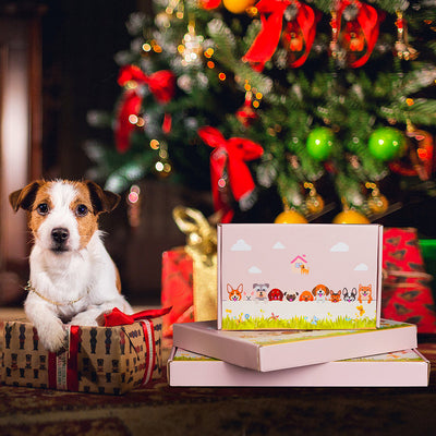 Blumentopf mit Pyrenäen-Berghund-Motiv