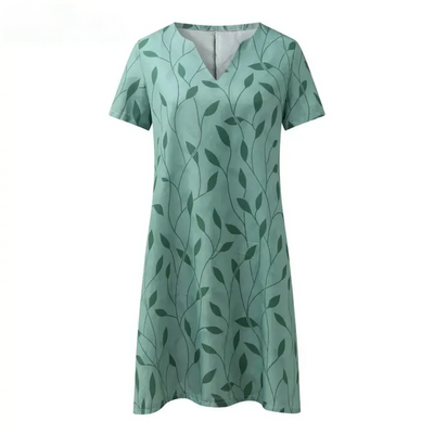 Stilvolles kleid mit blumenmuster für frauen