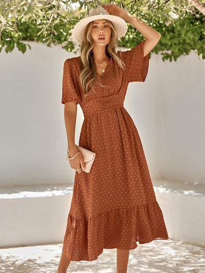 Wickel-maxikleid für frauen