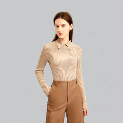 Geripptes Poloshirt für Damen | Ideal für entspannte Tage