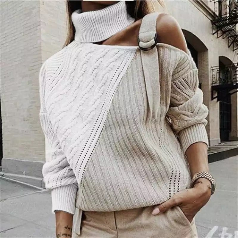 Boridashop | Kurzer Pullover mit Rollkragen