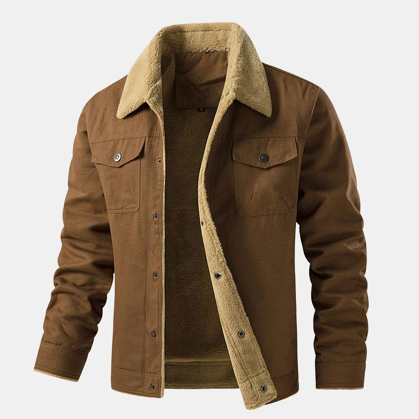 Fleecegefütterte Jacke für Herren