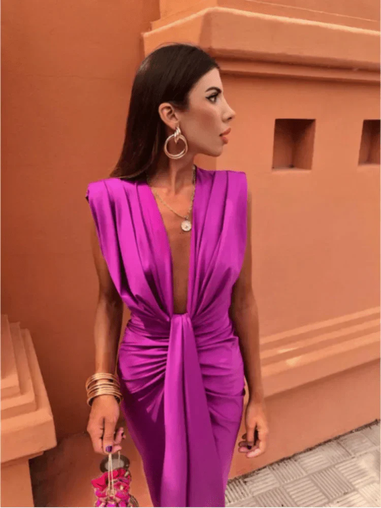 Mayfair™ | Luxus Satinkleids